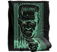 LOGOVISION Universal Monsters Blanket, 152 x 127 cm Frankenstein Neon Silky Touch Super Soft Throw Blanket