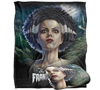LOGOVISION Universal Monsters Blanket, 152 x 127 cm The Bride Head Silky Touch Super Soft Throw Blanket