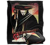 LOGOVISION V For Vendetta Freedom Forever Manta súper Suave con Tacto Sedoso - 152 x 127 cm
