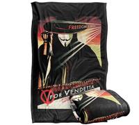 LOGOVISION V For Vendetta Freedom Forever Manta súper Suave con Tacto Sedoso - 91 x 147 cm