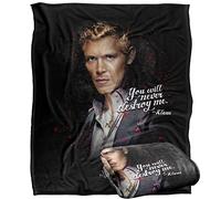 LOGOVISION Vampire Diaries Never Destroy Manta súper Suave con Tacto Sedoso - 152 x 127 cm