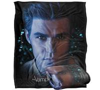 LOGOVISION Vampire Diaries Stefan (Wesley) - Manta Supersuave de Tacto Sedoso, 152 x 127 cm