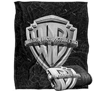 LOGOVISION WB 100: Blanket, 152 x 127 cm WB Shield Looney Tunes Background Silky Touch Super Soft Throw Blanket