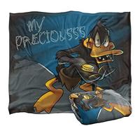 LOGOVISION WB 100Th Looney Tunes Daffy My Precious Manta súper Suave con Tacto Sedoso - 152 x 127 cm