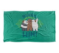LOGOVISION We Bare Bears Bears Win Manta súper Suave con Tacto Sedoso - 91 x 147 cm