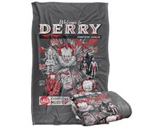 LOGOVISION Welcome To Derry Pennywise Catalogue Manta súper Suave con Tacto Sedoso - 91 x 147 cm