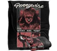 LOGOVISION Welcome To Derry Pennywise What Are You? Manta súper Suave con Tacto Sedoso - 152 x 127 cm