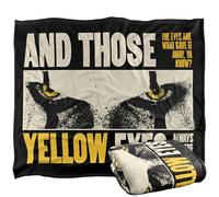 LOGOVISION Welcome To Derry Those Amarillo Eyes Manta súper Suave con Tacto Sedoso - 152 x 127 cm
