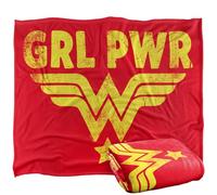 LOGOVISION Wonder Woman Girl Power Amarillo Manta súper Suave con Tacto Sedoso - 152 x 127 cm