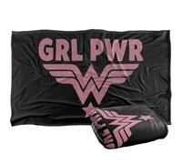 LOGOVISION Wonder Woman Girl Power Rosa Manta súper Suave con Tacto Sedoso - 91 x 147 cm