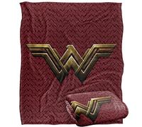 LOGOVISION Wonder Woman Maroon Logo Silky Touch Super Soft Throw Blanket 152 x 127 cm