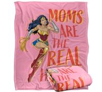 LOGOVISION Wonder Woman Mother's Day Moms Are The Real Superheroes Manta súper Suave con Tacto Sedoso - 152 x 127 cm