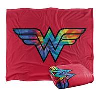 LOGOVISION Wonder Woman Tie-Die Logo Silky Touch Super Soft Throw Blanket 152 x 127 cm