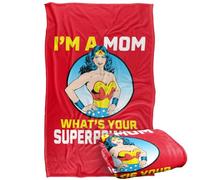 LOGOVISION Wonder Woman Wonder Woman Mother's Day What's Your Superpower Manta súper Suave con Tacto Sedoso - 91 x 147 cm
