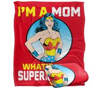 LOGOVISION Wonder Woman Wonder Woman Mother's Day What's Your Superpower Manta súper Suave con Tacto Sedoso - 152 x 127 cm