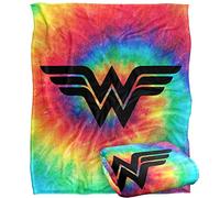 LOGOVISION Wonder Woman Wonder Woman Tie Dye Manta súper Suave con Tacto Sedoso - 152 x 127 cm