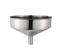 LOGSEE Embudos Grandes de Acero Inoxidable Embudos de Cocina de Metal Multiusos para transferir líquidos o Ingredientes Secos, diámetro 28 cm (Color : Silver, Size : 28 * 4.2cm)