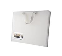 LOGSEE Organizador de Obras de Arte, Bolsa de Almacenamiento de Carteles con Cremallera y asa, Organizador Grande de Obras de Arte para Dibujos, Pinturas, caligrafía, Carteles(Wit)