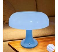 LOGT Lámpara de Mesa LED Vintage Inalámbrica, Regulable Recargable por USB Pantalla de Cristal con Motivo Floral Verde Batería Recargable, Control Táctil 3 Temperaturas de Color Lámpara de Salón