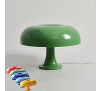 LOGT Lámpara de Mesa Setas Naranja con Cable e Interruptor, Luminosidad Regulable 3000K/4000K/6000K, Lámpara de Mesita de Noche con 3 Niveles de Luminosidad, Iluminación Interior Decorativa,Verde