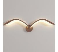 LOGT LED Animales Pájaro Lámpara de Pared Decoración Interior Lámpara de Pared Gaviota Creativa Luz de Cabecera 9W Blanco Cálido Pájaro Iluminación de Pared Material Metálico Pantalla Acrílica