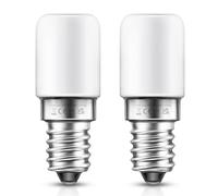LOHAS-LED Bombilla E14 1.5W para Frigorífico, Equivalente a 15W, Luz Blanca Cálida 2700K, 135LM, Ángulo de Haz de 360°, No Regulable, 2 Unidades