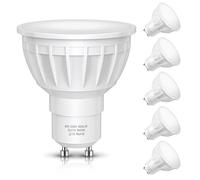 LOHAS-LED GU10 Bombilla LED de Luz Blanca Neutra, 5.5 W equivalente a 50 W, 500 LM, 4000 K, Luz Blanca Natural, Ángulo de Haz de 120°, no Regulable, 5 Unidades