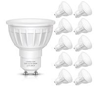 LOHAS-LED GU10 Bombillas LED Blanca Neutra 4000K, Bombillas LED 5.5W (Equivalentes a 50 W), 240V, 500LM, No Regulables, Ángulo de Haz de 120 Grados, Bombillas de Bajo Consumo, Paquete de 10 Unidades