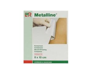 Lohmann Rauscher 1Compresas Metálicas Striles 8x10 cm /10