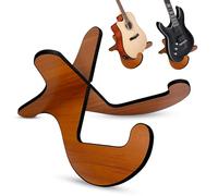 Lohofrnny Soporte Guitarra, Soporte de Madera para Guitarra, Soporte Guitarra Suelo, Soporte Madera Ukelele Portátil Desmontable para Mandolina, Banjo y Violín