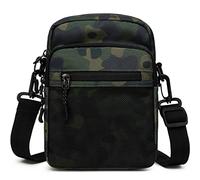 Lohol Bolso bandolera pequeño para hombre y mujer, bolso de hombro, bolso de mensajero, bolso cruzado, bolso cruzado para trabajo, viajes, vida cotidiana, Color verde camuflaje., Utilidad
