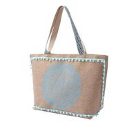 LOHOM Bolsa de playa de paja grande XXL para mujer y hombre, bolsa de playa espaciosa, plegable y ligera para playa, piscina, viaje, gimnasio, compras, deportes y vacaciones, turquesa, Come illustrato
