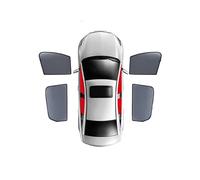 LohxA Parasol de Coche para MG ZS EV SUV 2017-2024 ZST,Parasoles de Ventana Lateral Trasera Delantera,Cortina de Visera de Nailon magnética Personalizada,AII-Black-4PCS Front+Rear