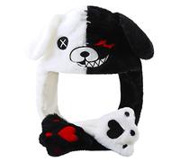 Loiahoer Anime Oso Sombrero con Orejas Móviles,Presionando Saltar Gorra Sombrero Patas Hará Que Las Orejas se Mueven,Funny Novelty Regalos Cosplay Gorro para Mujer Chica
