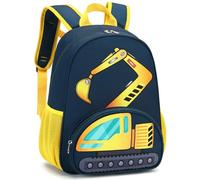 LOIDOU Mochila escolar para niños, mochila escolar, mochila para niñas, ligera, apta para niños, mochilas escolares, regalos para el tiempo libre, Excavadora., L