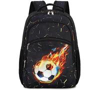 LOIDOU Mochila escolar para niños, mochila escolar, mochila para niñas, ligera, apta para niños, mochilas escolares, regalos para el tiempo libre, Fútbol Llama, large, Diseñador