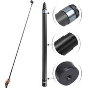 Loiezuir Palo de selfie para cámara Insta360 X3, 3M/118 pulgadas, fibra de carbono invisible, ultra largo, Insta360 ONE X/ONE X2/ONE R ONE RS X2 R X (plateado)