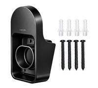 LogiLink Soporte de pared universal con conector de cable para cable de carga de coche estándar europeo, carga máxima = 10 kg, color negro