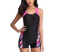 LOIJMK Bañador con pierna para mujer, traje de baño deportivo sexy para mujer, mono deportivo funky monokini sin mangas, traje de baño para mujer, traje de baño de una pieza, traje de baño delgado