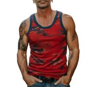 LOIJMK Camiseta de manga corta para hombre, diseño a rayas, azul, 5XL
