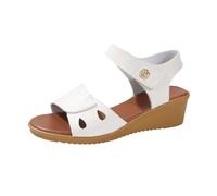 LOIJMK Casual lateral hebilla de cinturón hueco con parte inferior plana, zapatos romanos, sandalias de verano para mujer, sandalias de moda para mujer, sandalias de cuña para mujer, Blanco, 40 EU