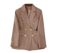 LOIJMK Chaqueta de traje para mujer negra: chaqueta blazer abrigo elegante trajes de negocios chaqueta blazer chaqueta de trabajo oficina blazer traje de oficina traje de manga larga atuendo festival