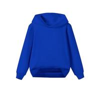LOIJMK Children's Middle and Large Children's Autumn Solid Color Suéter con Capucha Suéter Niño Jersey 92, azul oscuro, 9-10 años