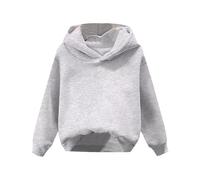 LOIJMK Children's Middle and Large Children's Autumn Solid Color Suéter Suéter Sudadera Niños, gris, 8-9 años