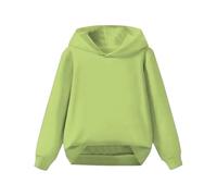 LOIJMK Children's Middle and Large Children's Autumn Solid Color Suéter Suéter Sudadera Niños, verde, 3-4 años