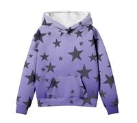 LOIJMK Cute Hoodies for Tween Girls Long Sleeve Star Graphic Oversized Sweatshirts Cute Fall Pullover Tops Comfy Winter Outfits Mädchen Pullover 128, azul oscuro, 1-2 años