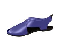 LOIJMK Parte inferior gruesa pendiente y desgaste al aire libre punta abierta zapatos de mujer drags fríos zapatos coreano tela vaquera zapatos de tacón alto al aire libre invierno damas, azul, 36 EU