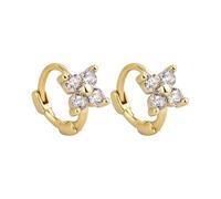 LOIJMK Pendientes de aleación para mujer, pendientes de aro elegantes, temperamento delicado, para viajes y otras ocasiones, talla única, Cobre, Sin piedra preciosa