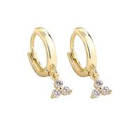 LOIJMK Pendientes de aleación para mujer, pendientes de aro elegantes, temperamento delicado, para viajes y otras ocasiones, talla única, Cobre, Sin piedra preciosa