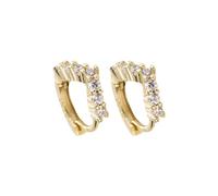 LOIJMK Pendientes de aleación para mujer, pendientes de aro elegantes, temperamento delicado, para viajes y otras ocasiones, talla única, Cobre, Sin piedra preciosa